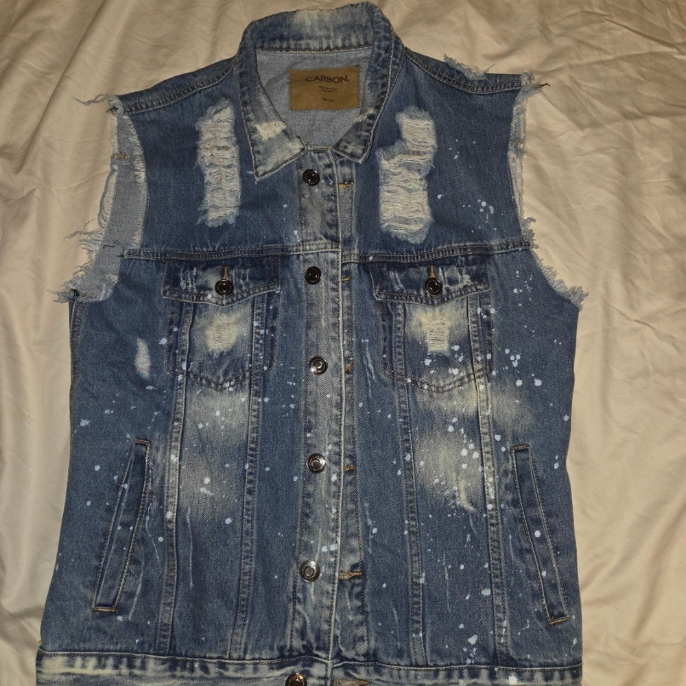 Blue Denim Vest
